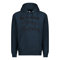 Navy merry christmas Premium Hoodie - artisFamous