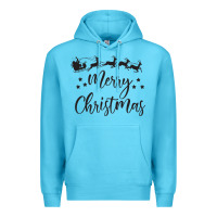 Ocean Blue merry christmas Premium Hoodie - artisFamous