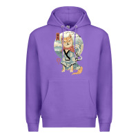 Purple shiba inu dog japan Premium Hoodie - artisFamous