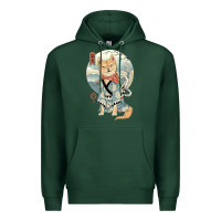 Sports Green shiba inu dog japan Premium Hoodie - artisFamous