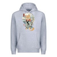 Heather Grey shiba inu dog japan Premium Hoodie - artisFamous