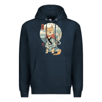 Navy shiba inu dog japan Premium Hoodie - artisFamous