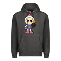 Charcoal Heather bomberman Premium Hoodie - artisFamous