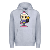 Heather Grey bomberman Premium Hoodie - artisFamous