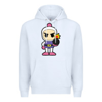 White bomberman Premium Hoodie - artisFamous