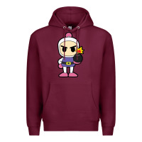 Burgundy bomberman Premium Hoodie - artisFamous