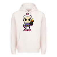 Pale Pink bomberman Premium Hoodie - artisFamous
