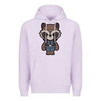 Lilac rocket racoon chibi Premium Hoodie - artisFamous