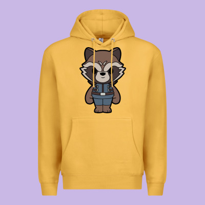 Rocket Racoon Chibi Premium Hoodie Designed By Artisfamous