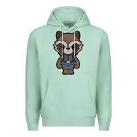 Seafoam rocket racoon chibi Premium Hoodie - artisFamous