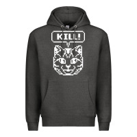 Charcoal Heather kill no more heroes cat Premium Hoodie - artisFamous
