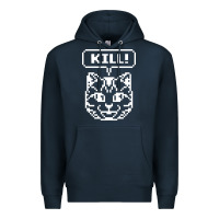 Navy kill no more heroes cat Premium Hoodie - artisFamous