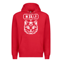 Red kill no more heroes cat Premium Hoodie - artisFamous