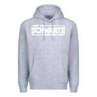 Heather Grey may the schwartz be with you Premium Hoodie - artisFamous