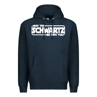Navy may the schwartz be with you Premium Hoodie - artisFamous
