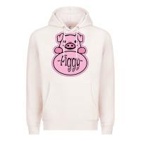 Pale Pink pig piggy costume Premium Hoodie - artisFamous