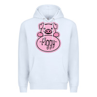 White pig piggy costume Premium Hoodie - artisFamous