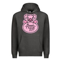 Charcoal Heather pig piggy costume Premium Hoodie - artisFamous