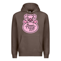 Coffee pig piggy costume Premium Hoodie - artisFamous