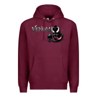 Burgundy VENOM THE MOVIE Premium Hoodie - artisFamous