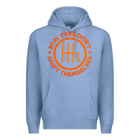 Colony Blue real cars dont shift themselves Premium Hoodie - artisFamous