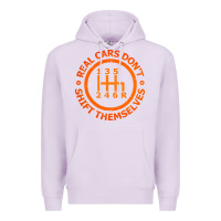 Lilac real cars dont shift themselves Premium Hoodie - artisFamous