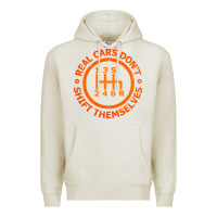 Oatmeal Heather real cars dont shift themselves Premium Hoodie - artisFamous