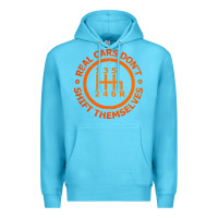 Ocean Blue real cars dont shift themselves Premium Hoodie - artisFamous