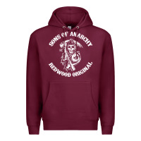 Burgundy sons of anarchy Premium Hoodie - artisFamous