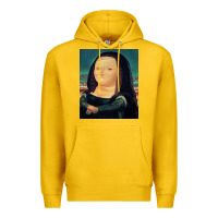 Lemon fernando botero mona lisa Premium Hoodie - artisFamous