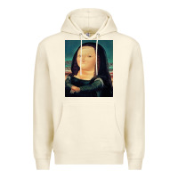 Sandshell fernando botero mona lisa Premium Hoodie - artisFamous