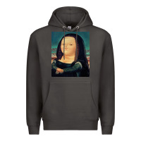 Smoke fernando botero mona lisa Premium Hoodie - artisFamous