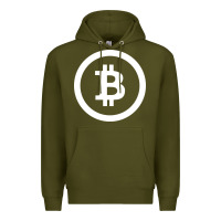 Army Green bitcoin Premium Hoodie - artisFamous