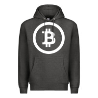 Charcoal Heather bitcoin Premium Hoodie - artisFamous