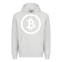 Dove Grey bitcoin Premium Hoodie - artisFamous
