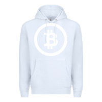 White bitcoin Premium Hoodie - artisFamous