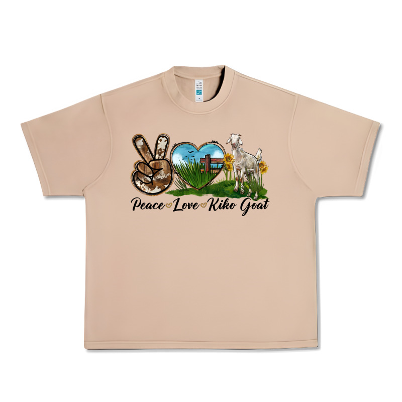 Peace Love Kiko Goat Urban Heavy Tee by LillyAllenDesigns | Teevron