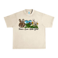 Sandshell Peace Love Kiko Goat Urban Heavy Tee - LillyAllenDesigns