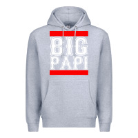 Heather Grey big papi Premium Hoodie - artisFamous