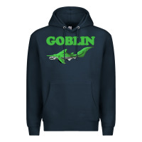 Navy goblin shark t shirt   i love goblin shark shirt ugly animal Premium Hoodie - artisFamous