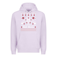 Lilac hail santa ugly christmas sweater   sweatshirt Premium Hoodie - artisFamous