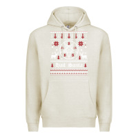 Oatmeal Heather hail santa ugly christmas sweater   sweatshirt Premium Hoodie - artisFamous