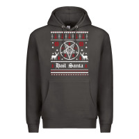 Smoke hail santa ugly christmas sweater   sweatshirt Premium Hoodie - artisFamous