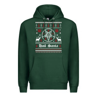 Sports Green hail santa ugly christmas sweater   sweatshirt Premium Hoodie - artisFamous