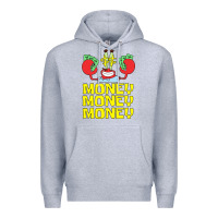 Heather Grey mr krabs love money Premium Hoodie - artisFamous