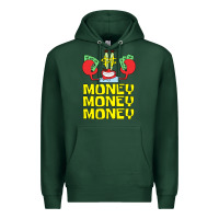 Sports Green mr krabs love money Premium Hoodie - artisFamous