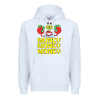 White mr krabs love money Premium Hoodie - artisFamous