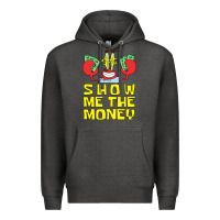 Charcoal Heather mr krabs show me the money Premium Hoodie - artisFamous