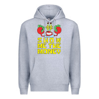 Heather Grey mr krabs show me the money Premium Hoodie - artisFamous