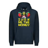Navy mr krabs show me the money Premium Hoodie - artisFamous